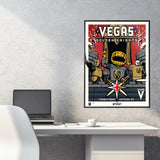 Phenom Gallery Vegas Golden Knights 5th Anniversary Fan Appreciation Deluxe Framed Serigraph