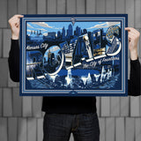 Phenom Gallery Kansas City Royals '23 City Connect 18" x 24" Deluxe Framed Serigraph