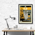 Phenom Gallery Green Bay Packers Aaron Rodgers Action Figure Serigraph