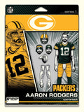 Phenom Gallery Green Bay Packers Aaron Rodgers Action Figure Serigraph