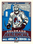 Phenom Gallery Colorado Avalanche Nathan MacKinnon 18" x 24" Serigraph