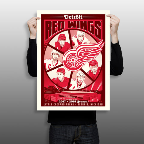 Phenom Gallery Detroit Red Wings 2017-18 Season Serigraph (Printer Proof)