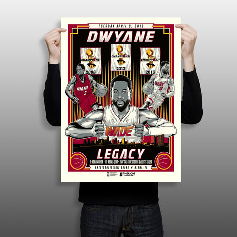 Phenom Gallery Miami Heat Dwyane Wade Legacy - Last Game Serigraph (Printer Proof)