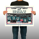 Phenom Gallery Philadelphia Eagles 2019 Salute To Service Serigraph (Printer Proof)