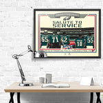 Phenom Gallery Philadelphia Eagles 2019 Salute To Service Serigraph (Printer Proof)