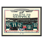 Phenom Gallery Philadelphia Eagles 2019 Salute To Service Framed Serigraph (Printer Proof)