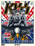 Phenom Gallery KISS Spirit of '76 North American Tour Deluxe Framed 18" x 24" Serigraph Print