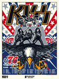 Phenom Gallery KISS Spirit of '76 North American Tour Deluxe Framed 18" x 24" Serigraph Print