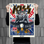Phenom Gallery KISS Spirit of '76 North American Tour Deluxe Framed 18" x 24" Serigraph Print