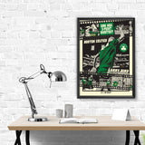 Phenom Gallery Boston Celtics Larry Bird Legendary Moment 18" x 24" Serigraph