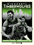 Phenom Gallery Minnesota Timberwolves City Edition Limited Edition Deluxe Framed Serigraph Print