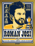 Phenom Gallery Nashville Predators Roman Josi 2020 Norris Trophy Foil Serigraph Print