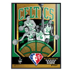 Phenom Gallery Boston Celtics 75th Anniversary 60's NBA Champions 18" x 24" Deluxe Framed Gold Foil Serigraph