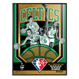 Phenom Gallery Boston Celtics 75th Anniversary 60's NBA Champions 18" x 24" Deluxe Framed Gold Foil Serigraph