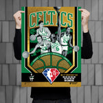 Phenom Gallery Boston Celtics 75th Anniversary 60's NBA Champions 18" x 24" Deluxe Framed Gold Foil Serigraph