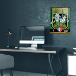Phenom Gallery Boston Celtics 75th Anniversary 60's NBA Champions 18" x 24" Deluxe Framed Gold Foil Serigraph