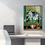 Phenom Gallery Boston Celtics 75th Anniversary 60's NBA Champions 18" x 24" Deluxe Framed Gold Foil Serigraph