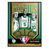 Phenom Gallery Boston Celtics 75th Anniversary '08 NBA Champs 18" x 24" Gold Foil Serigraph