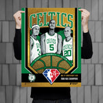 Phenom Gallery Boston Celtics 75th Anniversary '08 NBA Champs 18" x 24" Deluxe Framed Gold Foil Serigraph