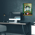 Phenom Gallery Boston Celtics 75th Anniversary '08 NBA Champs 18" x 24" Deluxe Framed Gold Foil Serigraph