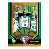 Phenom Gallery Boston Celtics 75th Anniversary '08 NBA Champs 18" x 24" Gold Foil Serigraph