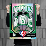 Phenom Gallery Boston Celtics 75th Anniversary '08 NBA Champs 18" x 24" Foil Serigraph