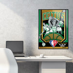 Phenom Gallery Boston Celtics 75th Anniversary 80's NBA Champions 18" x 24" Gold Foil Serigraph