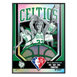 Phenom Gallery Boston Celtics 75th Anniversary 80's NBA Champs 18" x 24" Deluxe Framed Foil Serigraph