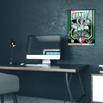 Phenom Gallery Boston Celtics 75th Anniversary 80's NBA Champs 18" x 24" Deluxe Framed Foil Serigraph