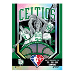 Phenom Gallery Boston Celtics 75th Anniversary 80's NBA Champs 18" x 24" Deluxe Framed Foil Serigraph