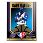 Phenom Gallery Utah Jazz 75th Anniversary Karl Malone 18" x 24" Gold Foil Serigraph