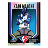 Phenom Gallery Utah Jazz 75th Anniversary Karl Malone 18" x 24" Foil Serigraph (Printer Proof)