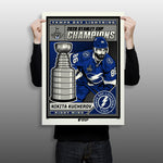 Phenom Gallery Tampa Bay Lightning Nikita Kucherov 2020 Stanley Cup Champions Print