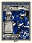 Phenom Gallery Tampa Bay Lightning Nikita Kucherov '20 Stanley Cup Champs Deluxe Framed Print