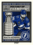 Phenom Gallery Tampa Bay Lightning Nikita Kucherov 2020 Stanley Cup Champions Print