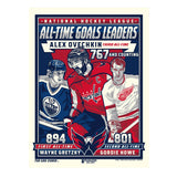 Phenom Gallery Washington Capitals Alex Ovechkin 3rd All Time Goal Leaders 18" x 24" Deluxe Framed Serigraph (Printer Proof)