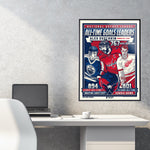 Phenom Gallery Washington Capitals Alex Ovechkin 3rd All Time Goal Leaders 18" x 24" Deluxe Framed Serigraph (Printer Proof)