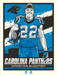 Phenom Gallery Carolina Panthers Christian McCaffrey 18" x 24" Serigraph