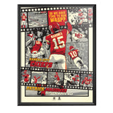 Phenom Gallery Kansas City Chiefs Super Bowl LIV Legendary Moments Serigraph Print