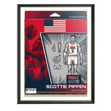 Phenom Gallery USA Basketball Scottie Pippen Action Figure 18" x 24" Serigraph