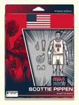 Phenom Gallery USA Basketball Scottie Pippen Action Figure 18" x 24" Serigraph