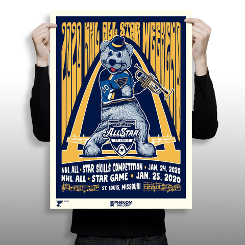 Phenom Gallery National Hockey League 2020 All Star Game 18" x 24" Serigraph Print (Printer Proof)