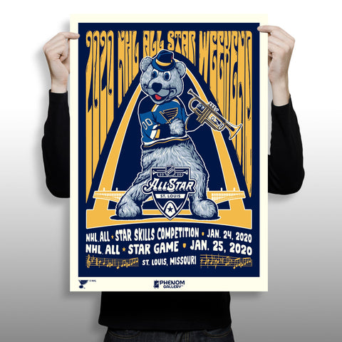 Phenom Gallery St. Louis Blues 2020 All Star Game 18" x 24" Serigraph Print (Printer Proof)