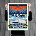 Phenom Gallery Tampa Bay Rays 25th Anniversary 18" x 24" Serigraph