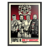 Phenom Gallery WWE Triple H 25th Anniversary 18" x 24" Serigraph