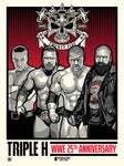 Phenom Gallery WWE Triple H 25th Anniversary 18" x 24" Serigraph