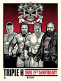 Phenom Gallery WWE Triple H 25th Anniversary 18" x 24" Serigraph