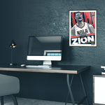 Phenom Gallery New Orleans Pelicans Zion Williamson Deluxe Framed 18" x 24" Serigraph (Printer Proof)