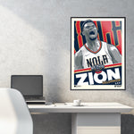 Phenom Gallery New Orleans Pelicans Zion Williamson Deluxe Framed 18" x 24" Serigraph (Printer Proof)
