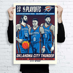 Phenom Gallery Oklahoma City Thunder 2019 NBA Playoffs Serigraph (Printer Proof)